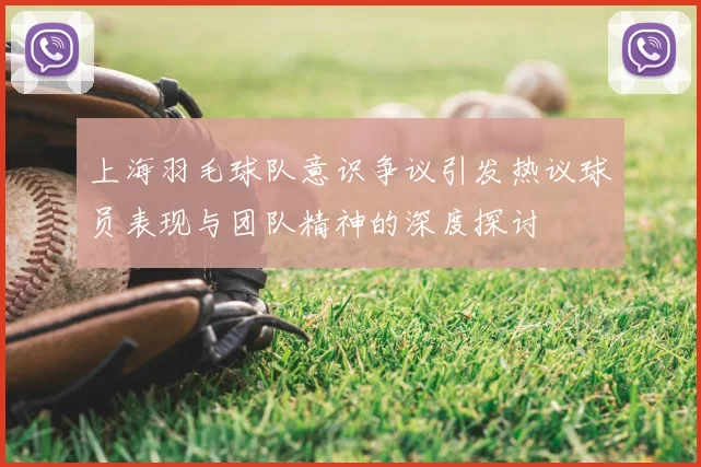 上海羽毛球队意识争议引发热议球员表现与团队精神的深度探讨